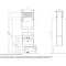 Тумба с раковиной белый глянец/бетон пайн 60 см Акватон Капри 1A2301K1KPDA0 - 8