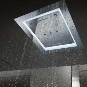 Изображение товара потолочный душ 1016x762 мм с подсветкой grohe rainshower f-series 4 aquasymphony 26373001