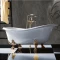 Ванна из литьевого мрамора золотые лапы 176x80 см Tiffany World TW176bi/oro - 1