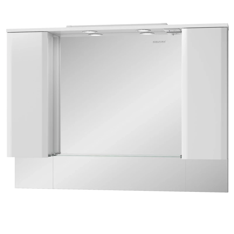 Зеркальный шкаф белый глянец 117x86,8 см Edelform Amata 35642