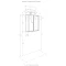 Шкаф одностворчатый подвесной 35x80 см белый глянец/дуб верона Акватон Сканди 1A255003SDB20 - 5