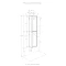 Шкаф одностворчатый подвесной 35x80 см белый глянец/дуб верона Акватон Сканди 1A255003SDB20 - 6