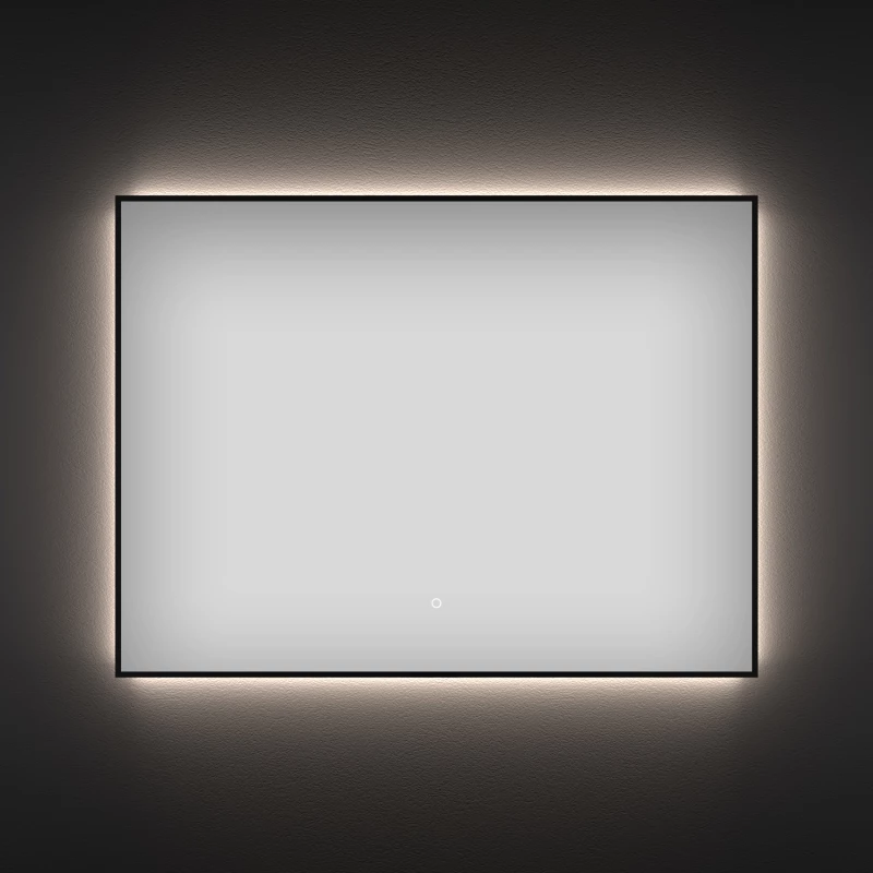 Зеркало 100x80 см черный матовый Wellsee 7 Rays’ Spectrum 172201070