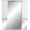Зеркальный шкаф 90x70 см белый глянец/белый матовый Stella Polar Фиора SP-00000211 - 2