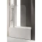 Шторка для ванны Cezares Eco 120 см прозрачное стекло ECO-O-V-11-120/140-C-Cr - 1