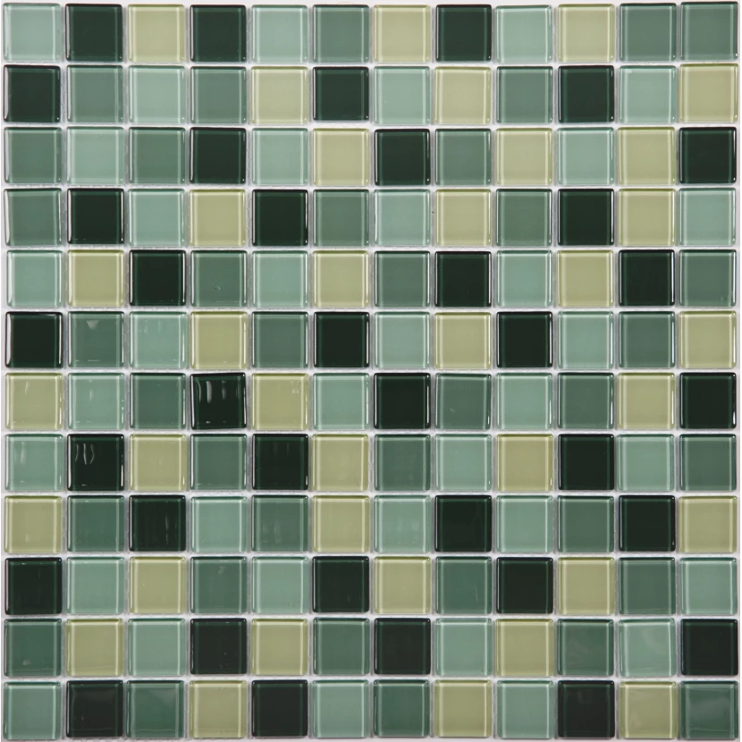 Стеклянная плитка мозаика 823-046 стекло (2,5*2,5*4) 31,8*31,8