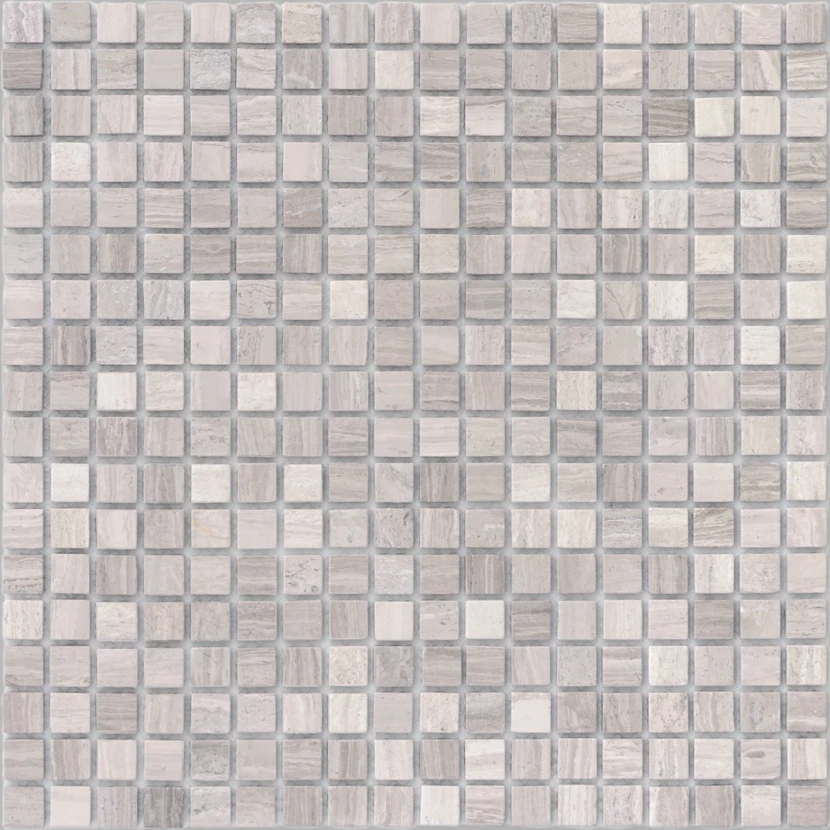 Мозаика Pietrine 4 Travertino Silver MAT 15x15x4