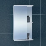 Изображение товара зеркальный шкаф 41x70 см белый глянец санта ника 101080