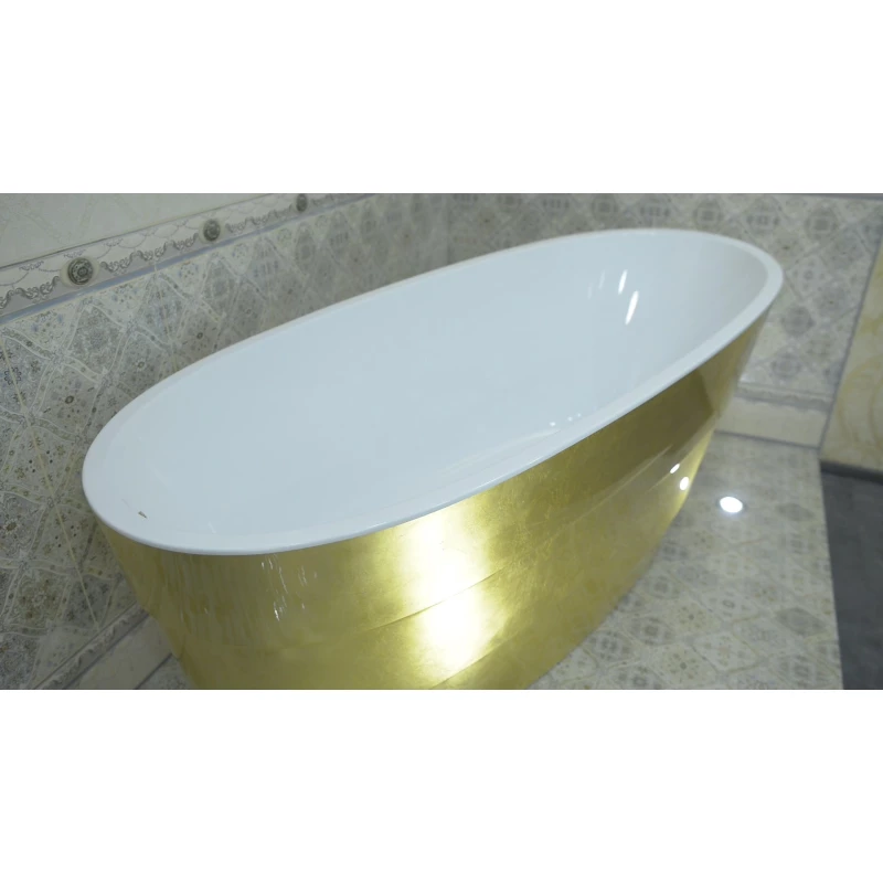 Акриловая ванна 170x75 см Lagard Auguste Treasure Gold lgd-agst-tg
