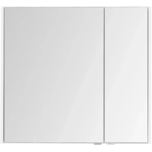 Изображение товара зеркальный шкаф 82,5x75 см белый глянец l aquanet остин 00203924
