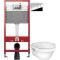 Комплект подвесной унитаз Gustavsberg Hygienic Flush 5G84HR01 + система инсталляции Tece 9400412 - 1