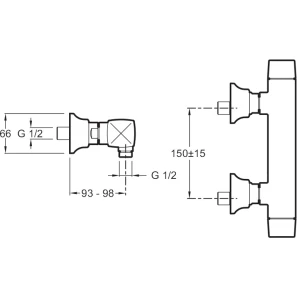Изображение товара термостат для душа jacob delafon margaux e16218-9-cp