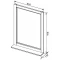 Зеркало 65,4x91,6 см белый глянец Aquanet Денвер 00199212 - 6