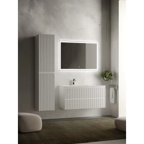 Изображение товара комплект мебели белый матовый 101 см sancos snob r snr100lw + cn7014 + ci1000