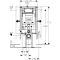 Монтажный элемент для подвесного унитаза, H112, Sigma 12 см, угловой Geberit Duofix 111.390.00.5 - 2