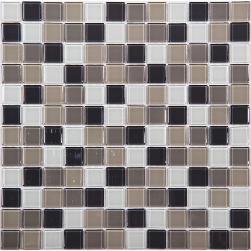 Стеклянная плитка мозаика 823-059 стекло (2,5*2,5*4) 31,8*31,8