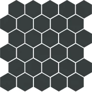 Керамогранит 63001 Агуста черный натуральный (из 30 частей) R10 29,7x29,8
