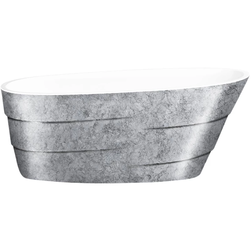 Акриловая ванна 170x75 см Lagard Auguste Treasure Silver lgd-agst-ts