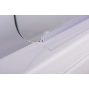 Изображение товара шторка для ванны 120 см прозрачное стекло esbano es-1412