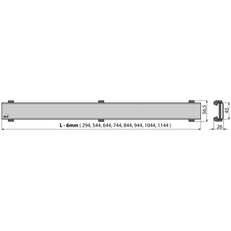 Душевой канал 294 мм античная бронза AlcaPlast APZ106 Design Antic APZ106-300 + DESIGN-300ANTIC