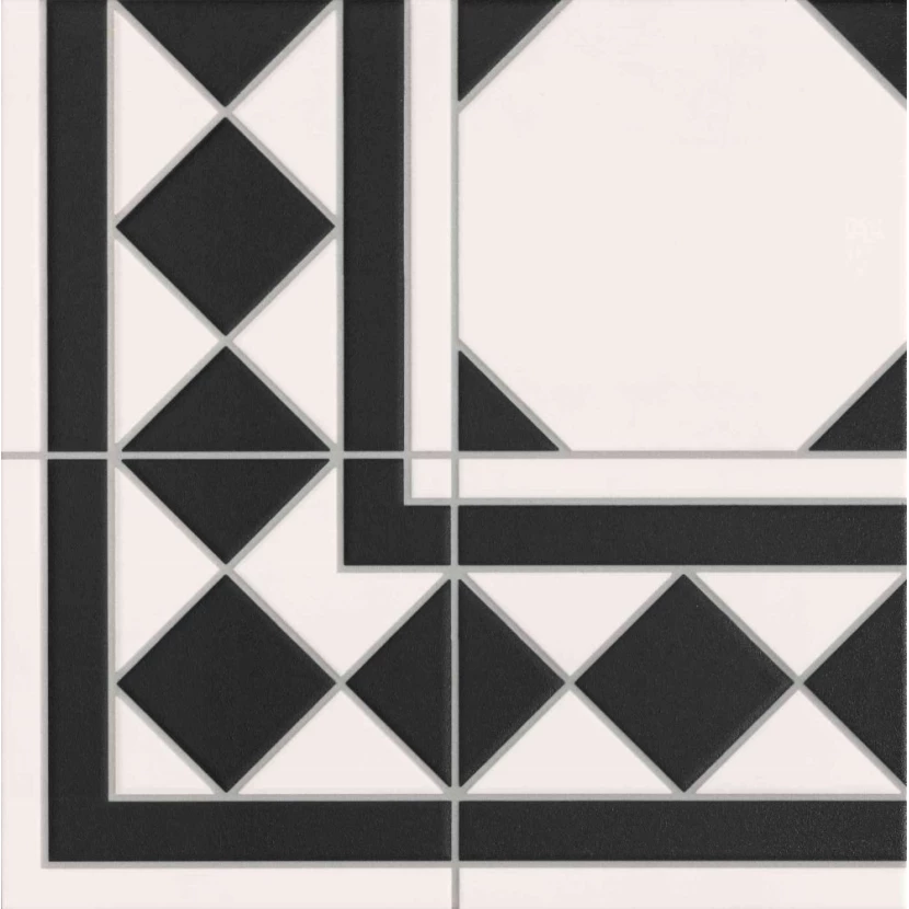 Керамическая плитка Realonda Oxford Negro Esquina 33,3x33,3
