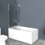 Изображение товара шторка для ванны 85 см belbagno uno-v-1-85/150-p-cr текстурное стекло