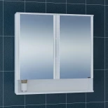 Изображение товара зеркальный шкаф 90x90 см белый глянец санта вегас 700181