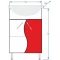 Тумба с раковиной белый глянец/красный глянец 55,5 см Stella Polar Колор-1 SETSP-00000194/SD-00000065 - 6