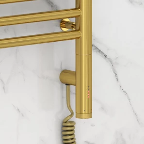 Изображение товара полотенцесушитель электрический 1200x500 золотой мэм правый сунержа богема с полкой 3.0 03-5807-1250