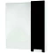 Зеркальный шкаф 88x80 см черный глянец/белый глянец R Bellezza Пегас 4610415001040 - 1