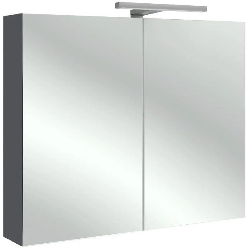 Зеркальный шкаф серый антрацит 80x65 см Jacob Delafon Odeon Up EB796RU-N14