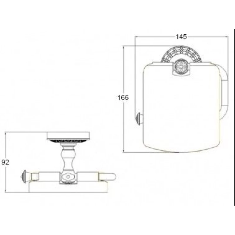 Держатель туалетной бумаги Bronze De Luxe Windsor K25003