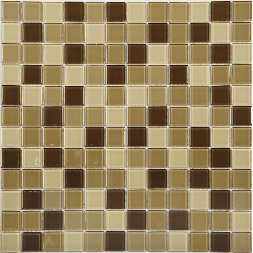Стеклянная плитка мозаика 823-060 стекло (2,5*2,5*4) 31,8*31,8