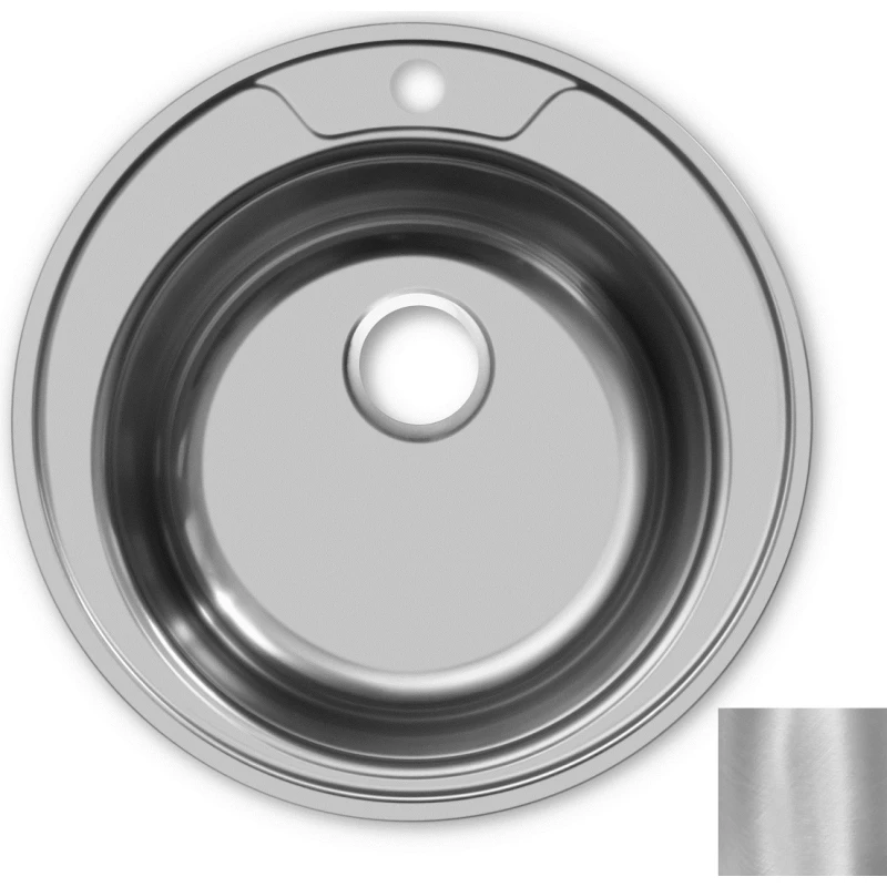 Кухонная мойка матовая сталь Ukinox Фаворит FAD490 ---6K 0C