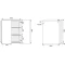 Шкаф двустворчатый подвесной 60x80 см белый матовый Style Line Атлантика СС-00002224 - 3