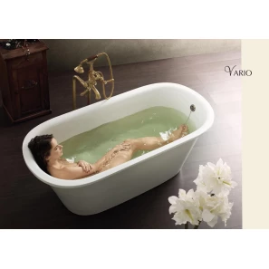 Изображение товара ванна из литьевого мрамора 166x75 см paa vario round vavarr/00