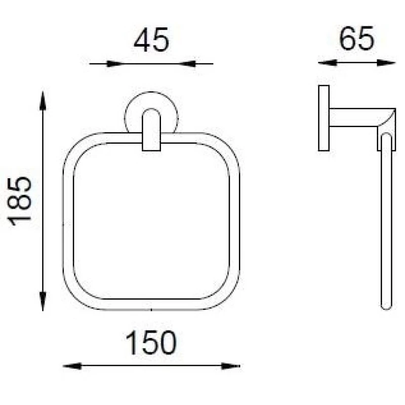 Кольцо для полотенец Nofer Line 16504.S