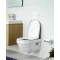 Подвесной безободковый унитаз с сиденьем микролифт Gustavsberg Hygienic Flush 5G84HR01                   - 4