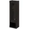 Шкаф одностворчатый черный матовый L Caprigo Jardin 10490L-B032 - 1