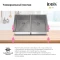 Кухонная мойка IDDIS Edifice графит EDI75G2i77 - 8