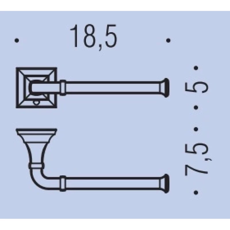 Держатель туалетной бумаги Colombo Design Portofino B3208SX