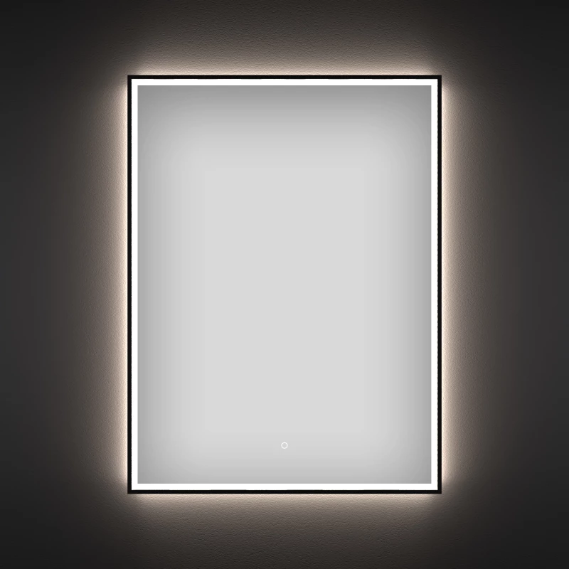 Зеркало 50x60 см черный матовый Wellsee 7 Rays’ Spectrum 172201140