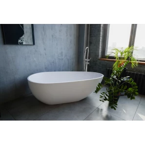 Изображение товара ванна из литьевого мрамора 169,5x84 см marmo bagno венеция mb-vn170-85