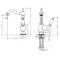 Смеситель для раковины с донным клапаном Caprigo Adria Uno 02-524-vot  - 3