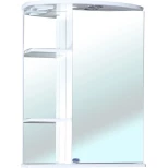 Изображение товара зеркальный шкаф 55x72 см белый глянец r bellezza нарцисс 4613208001005