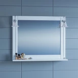 Изображение товара зеркало 107x81,6 см белый глянец санта монарх 700205