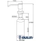 Дозатор для жидкого мыла 350 мл Oulin OL-401 DS сатин - 2