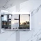 Зеркальный шкаф 80x70 см белый глянец L Am.Pm Sensation M30MCL0801WG - 5
