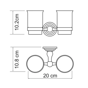 Изображение товара стакан двойной wasserkraft ammer к-7028d