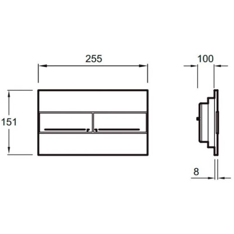 Комплект подвесной унитаз MEER MR-2104 + система инсталляции Jacob Delafon E5504-N + E4316-CP